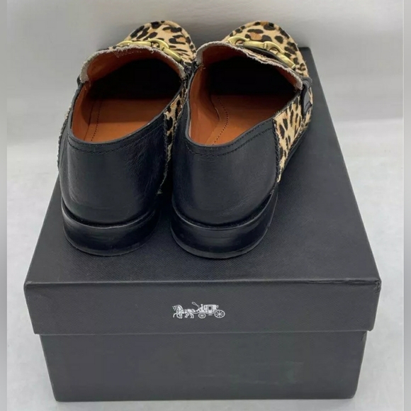 Coach Designer Putnam Leopard Genuine Calf Hair Convertible Loafer Flar SZ 8B - Picture 7 of 11